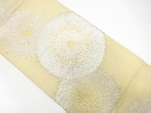 アンティーク　絽紗華文模様織出し袋帯（材料）